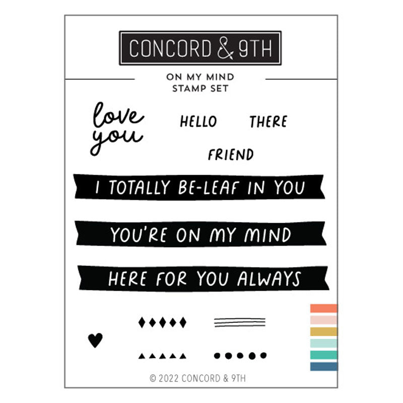 Concord & 9th Clear Stamps On My Mind