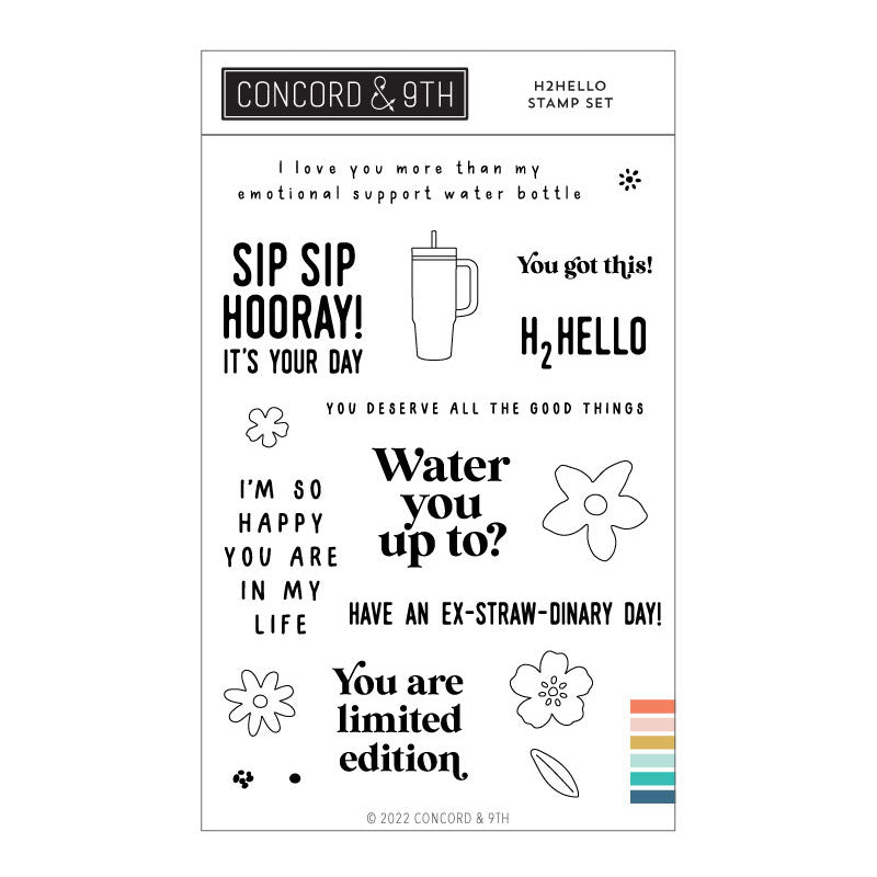 Concord & 9th Clear Stamps H2Hello