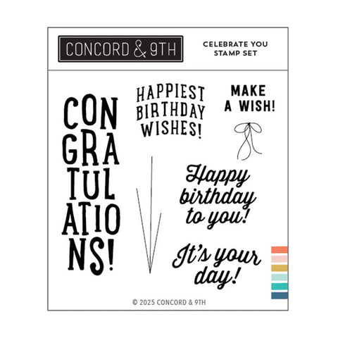 Concord & 9th Clear Stamps Celebrate You