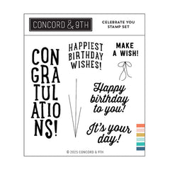Concord & 9th Clear Stamps Celebrate You