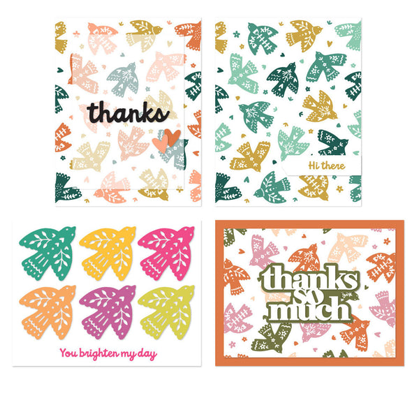 Concord & 9th Clear Stamps Feathered Friends Turnabout