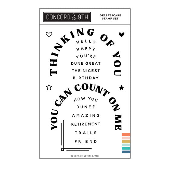 Concord & 9th Clear Stamps Desertscape