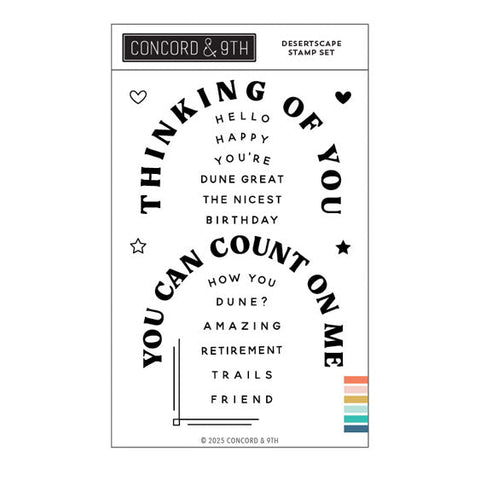 Concord & 9th Clear Stamps Desertscape