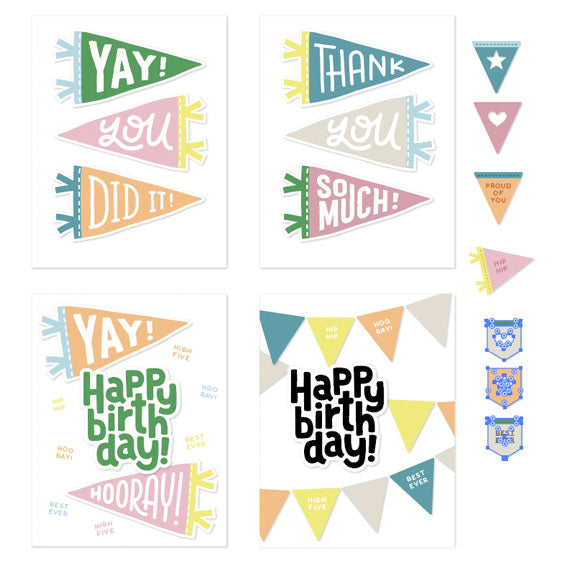Concord & 9th Clear Stamps Pennant Party