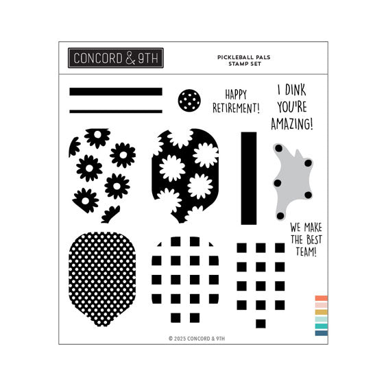 Concord & 9th Clear Stamps Pickleball Pals