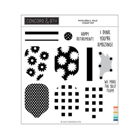 Concord & 9th Clear Stamps Pickleball Pals