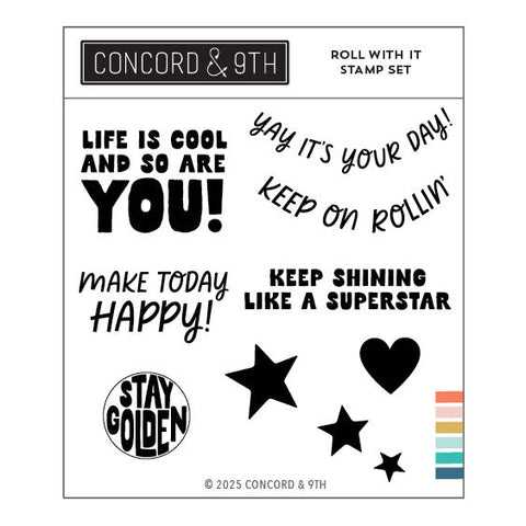 Concord & 9th Clear Stamps Roll With It