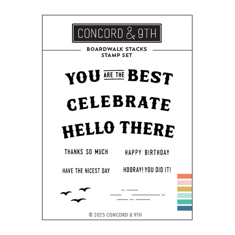Concord & 9th Clear Stamps Boardwalk Stacks
