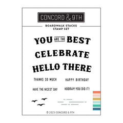 Concord & 9th Clear Stamps Boardwalk Stacks