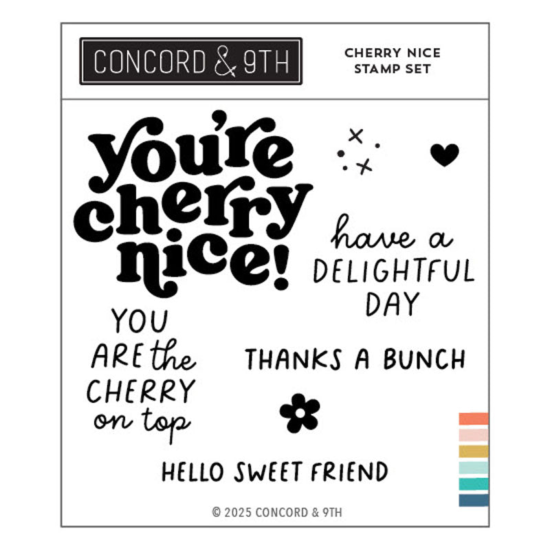 Concord & 9th Clear Stamps Cherry Nice