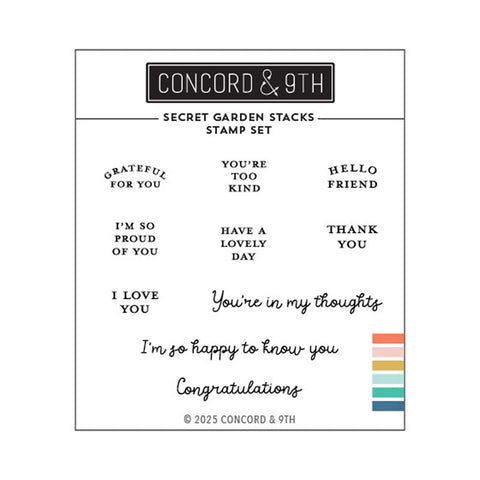 Concord & 9th Clear Stamps Secret Garden Stacks