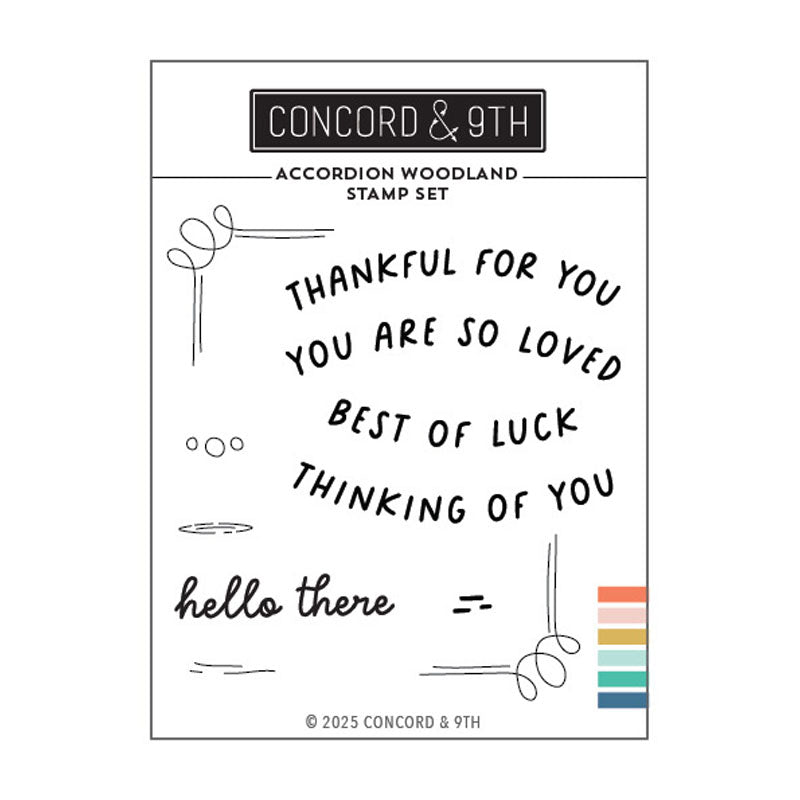 Concord & 9th Clear Stamps Accordion Woodland