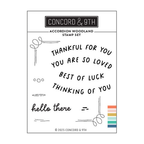 Concord & 9th Clear Stamps Accordion Woodland