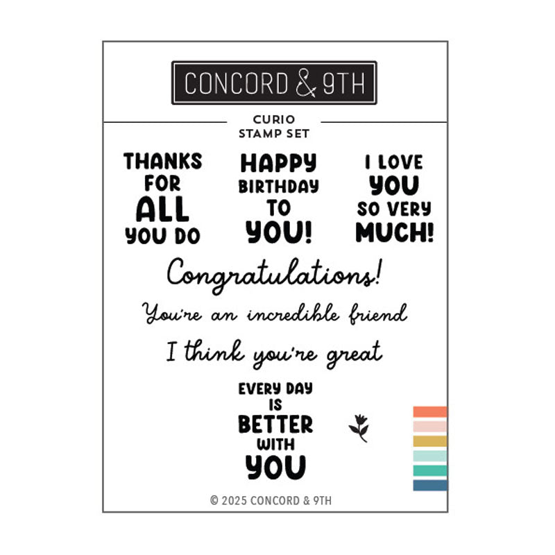 Concord & 9th Clear Stamps Curio