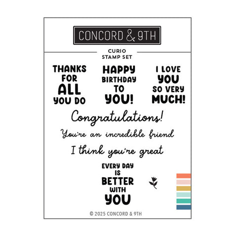 Concord & 9th Clear Stamps Curio