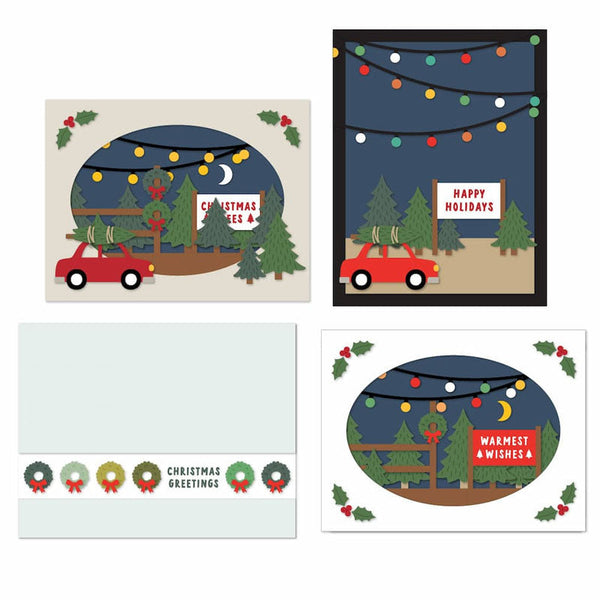 Concord & 9th Clear Stamps Accordion Tree Farm