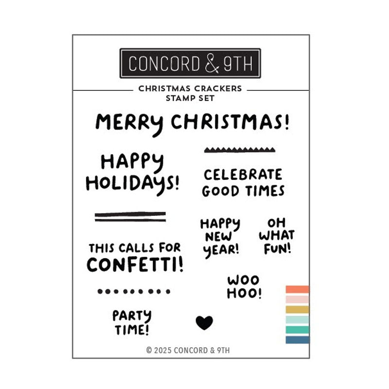 Concord & 9th Clear Stamps Christmas Crackers