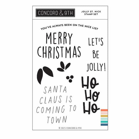 Concord & 9th Clear Stamps Jolly St. Nick