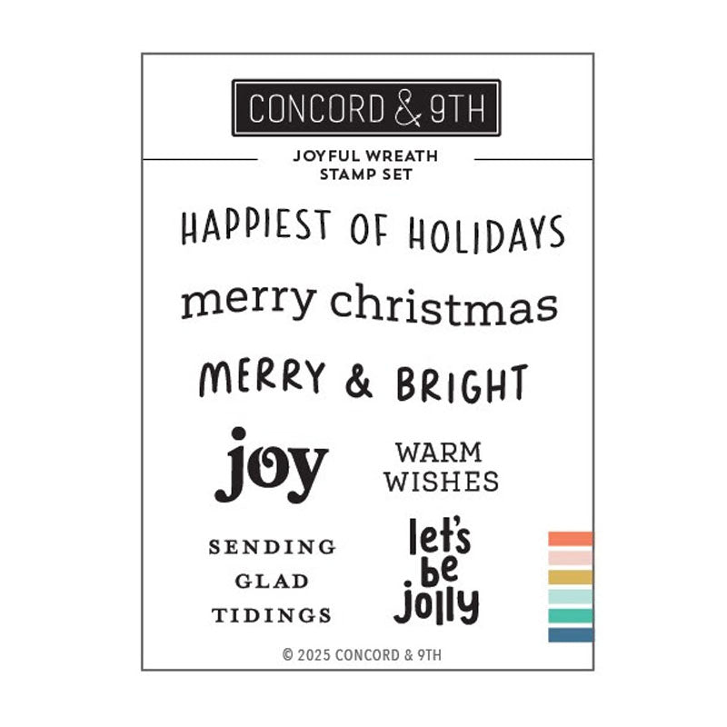 Concord & 9th Clear Stamps Joyful Wreath