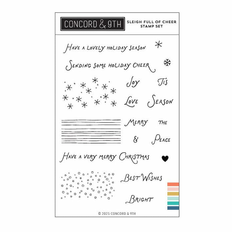 Concord & 9th Clear Stamps Sleigh Full Of Cheer