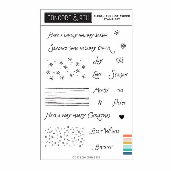 Concord & 9th Clear Stamps Sleigh Full Of Cheer