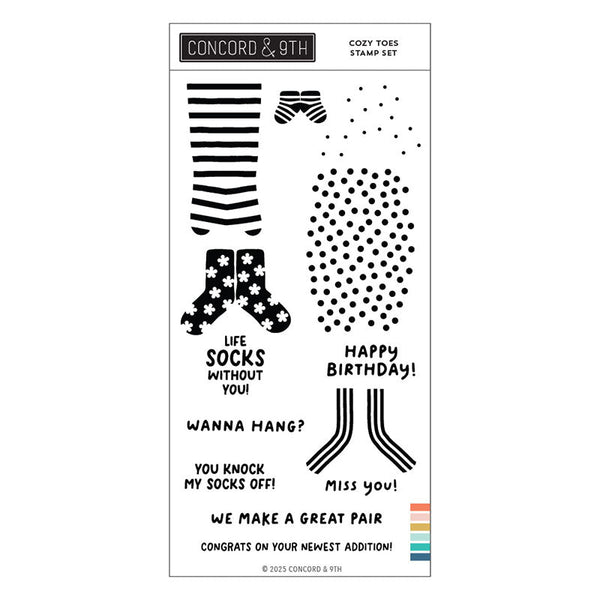 Concord & 9th Clear Stamps Cozy Toes