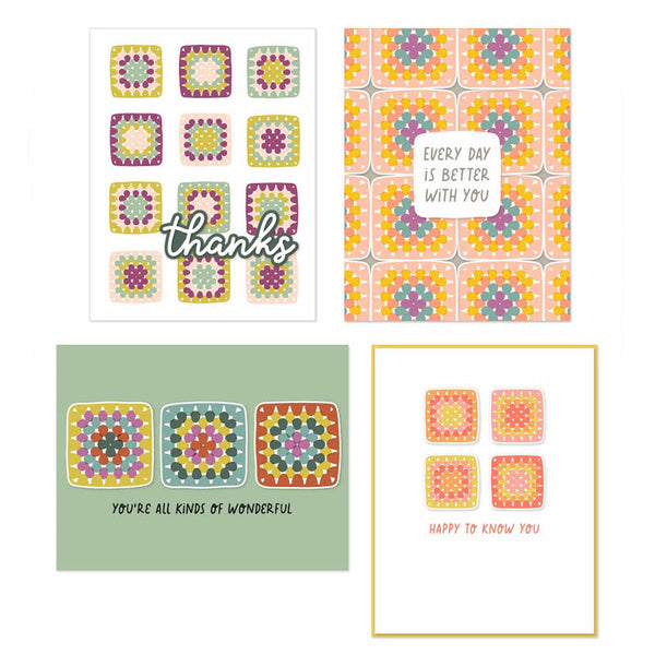 Concord & 9th Clear Stamps Granny Square Turnabout