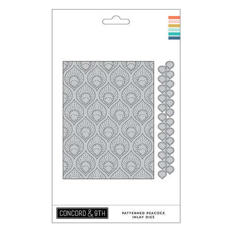 Concord & 9th Dies Patterned Peacock Inlay