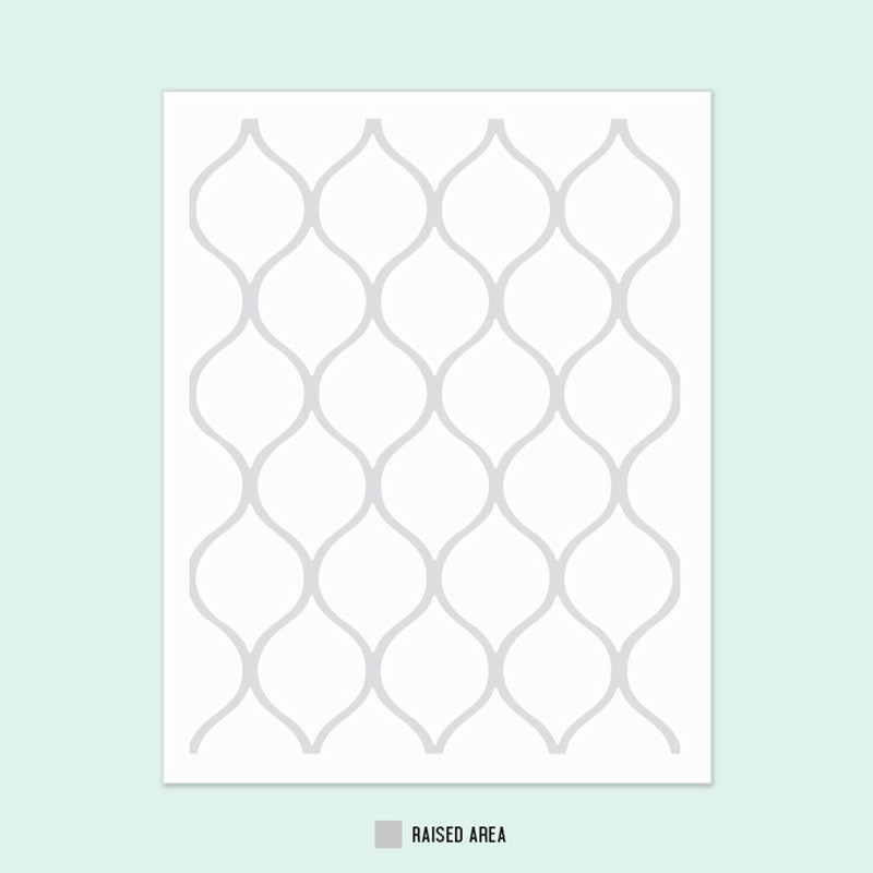 Concord & 9th Embossing Folder Patterned Peacock