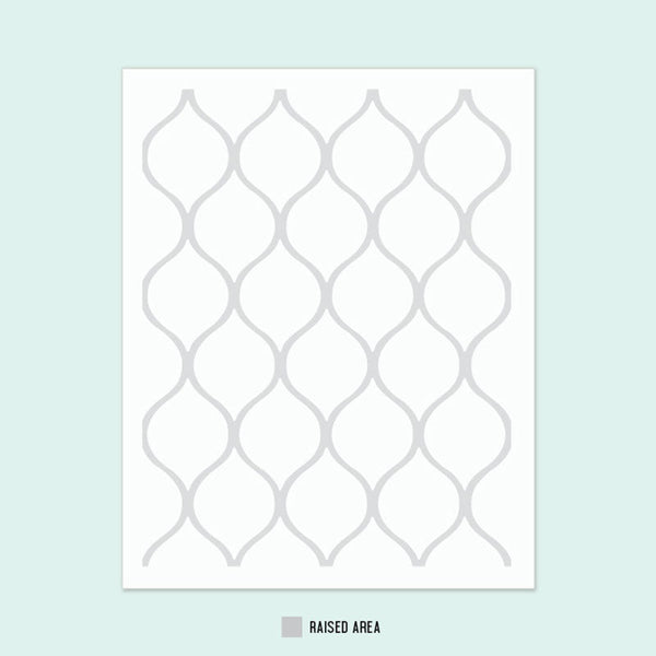 Concord & 9th Embossing Folder Patterned Peacock