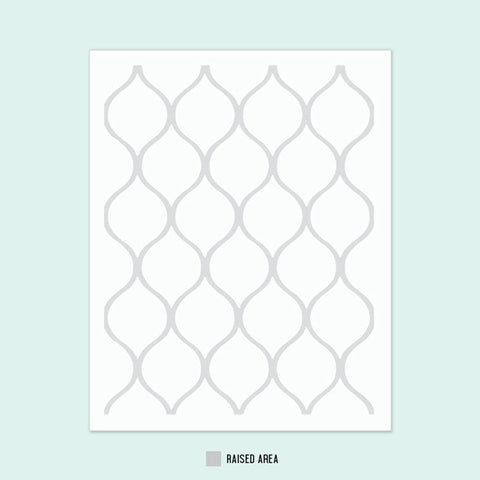 Concord & 9th Embossing Folder Patterned Peacock