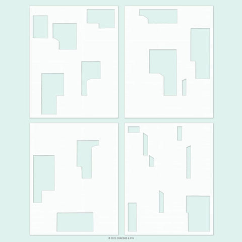 Concord & 9th Stencil City Block