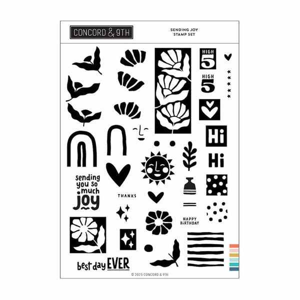 Concord & 9th Clear Stamps Sending Joy