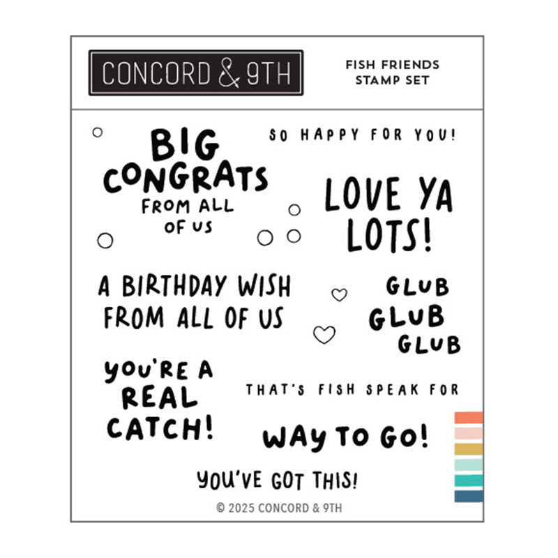 Concord & 9th Clear Stamps Fish Friends