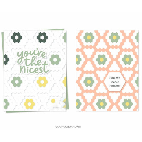 Concord & 9th Dies Hexie Bloom Inlay