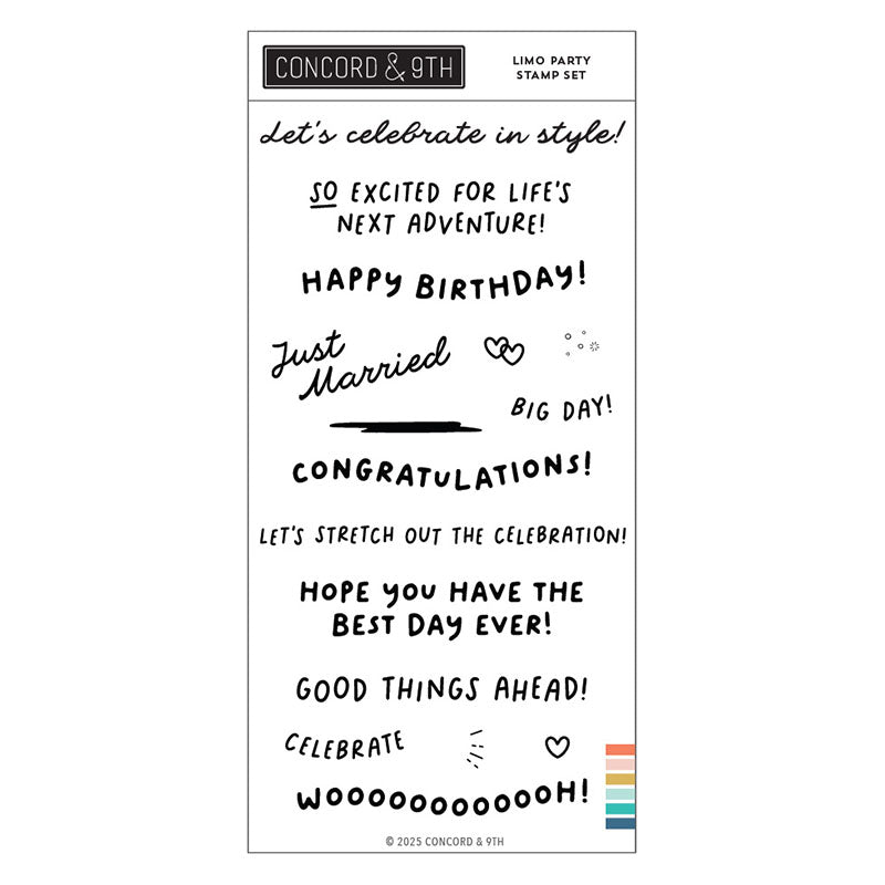 Concord & 9th Clear Stamps Limo Party