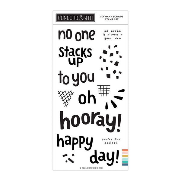 Concord & 9th Clear Stamps So Many Scoops