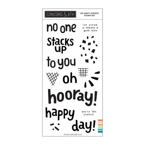 Concord & 9th Clear Stamps So Many Scoops