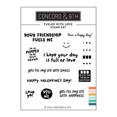 Concord & 9th Clear Stamps Fueled With Love