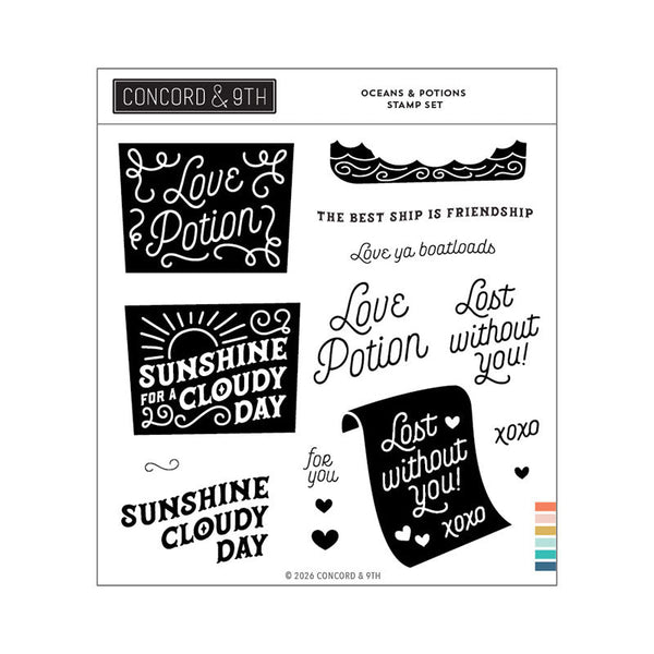 Concord & 9th Clear Stamps Oceans & Potions