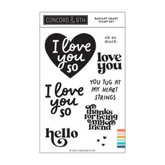 Concord & 9th Clear Stamps Radiant Heart