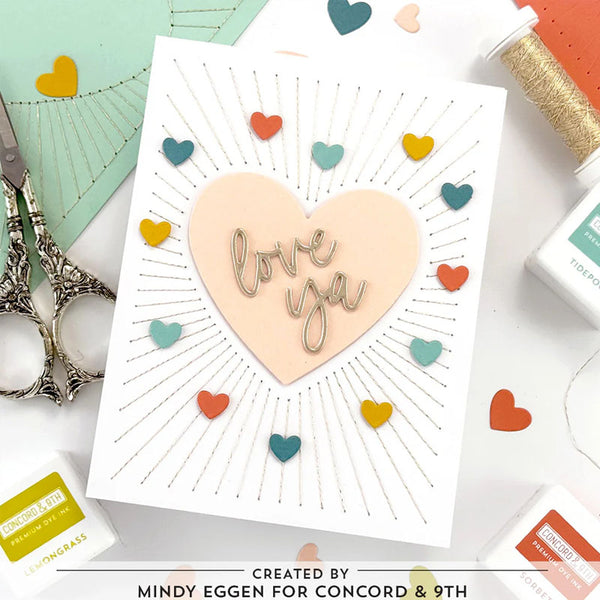 Concord & 9th Clear Stamps Radiant Heart