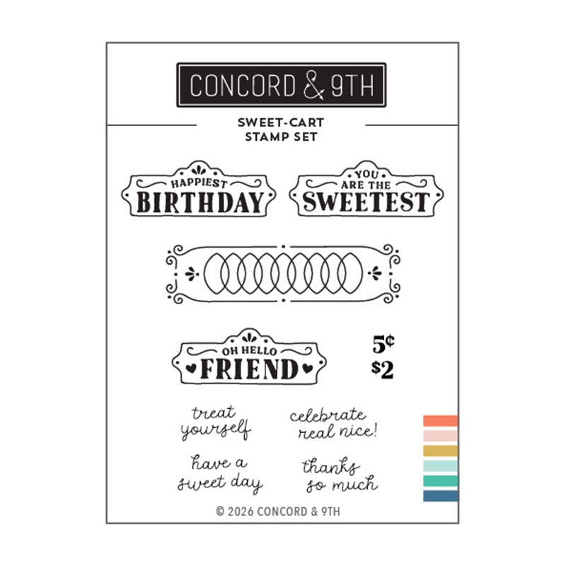 Concord & 9th Clear Stamps Sweet-cart