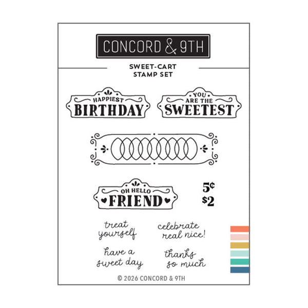 Concord & 9th Clear Stamps Sweet-cart