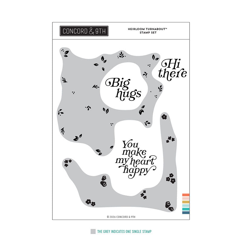 Concord & 9th Clear Stamps Heirloom Turnabout