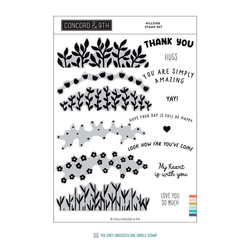 Concord & 9th Clear Stamps Hillside