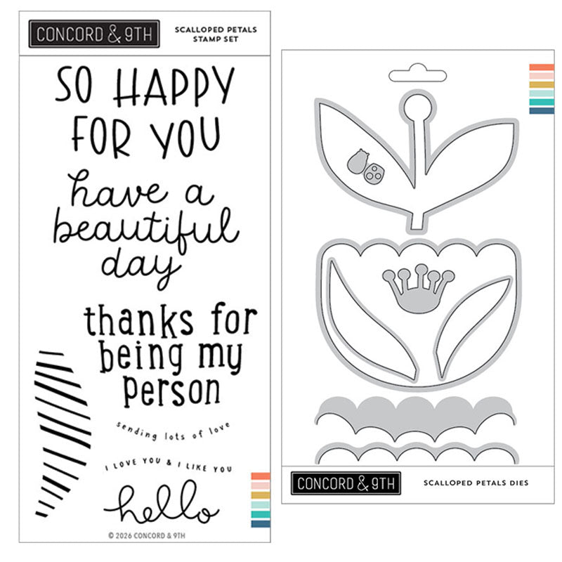 Concord & 9th 2pc Scalloped Petals