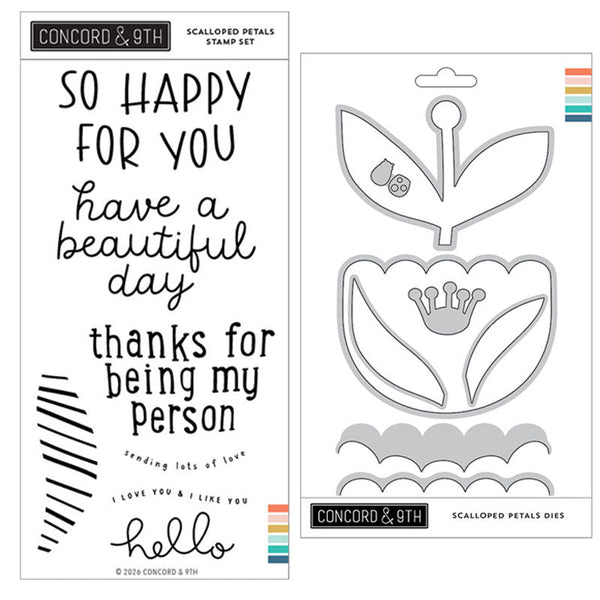 Concord & 9th 2pc Scalloped Petals