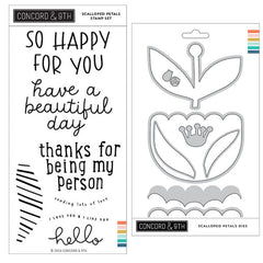 Concord & 9th 2pc Scalloped Petals