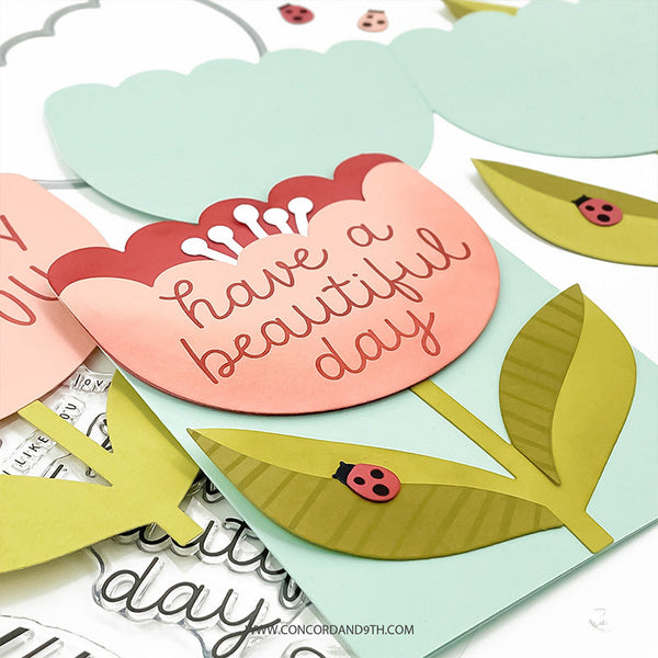 Concord & 9th Clear Stamps Scalloped Petals